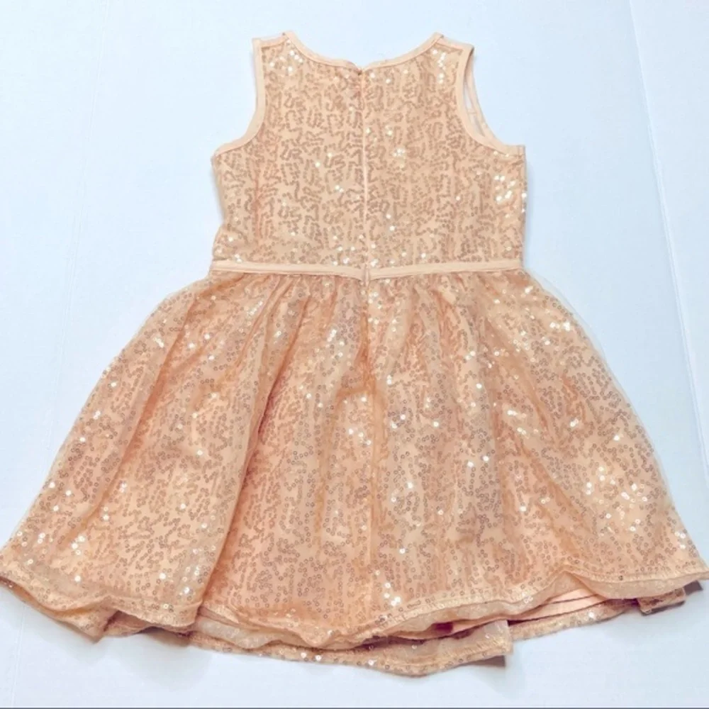 Carter’s Ballerina Pink Rose Gold Sequin Dress